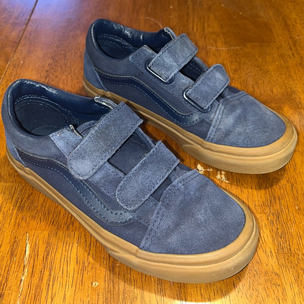 Vans Kids. Blue Velcro Shoes